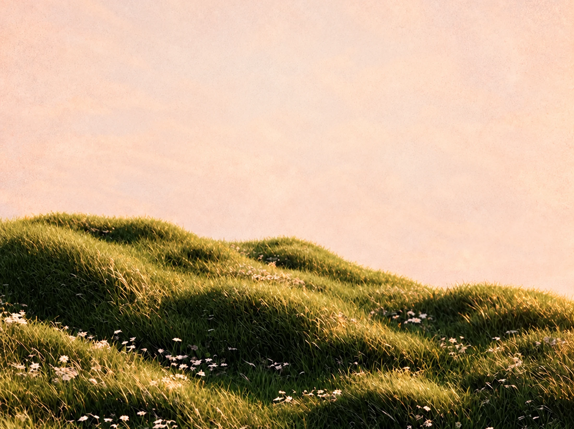 Leveret botanical terrain in warm beige and orange